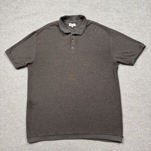 Richer Poorer Men's Polo Shirt Size L Brown Short Sleeve Collared Lightweight